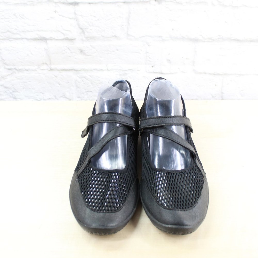 ARCOPEDICO Black Nylon Comfort Strappy Mary Jane S - Picture 5 of 9
